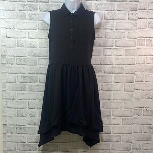 L AMOUR Sleeveless Handkerchief Hem Tie Back Dress by Nanette Lenore NWOT Small